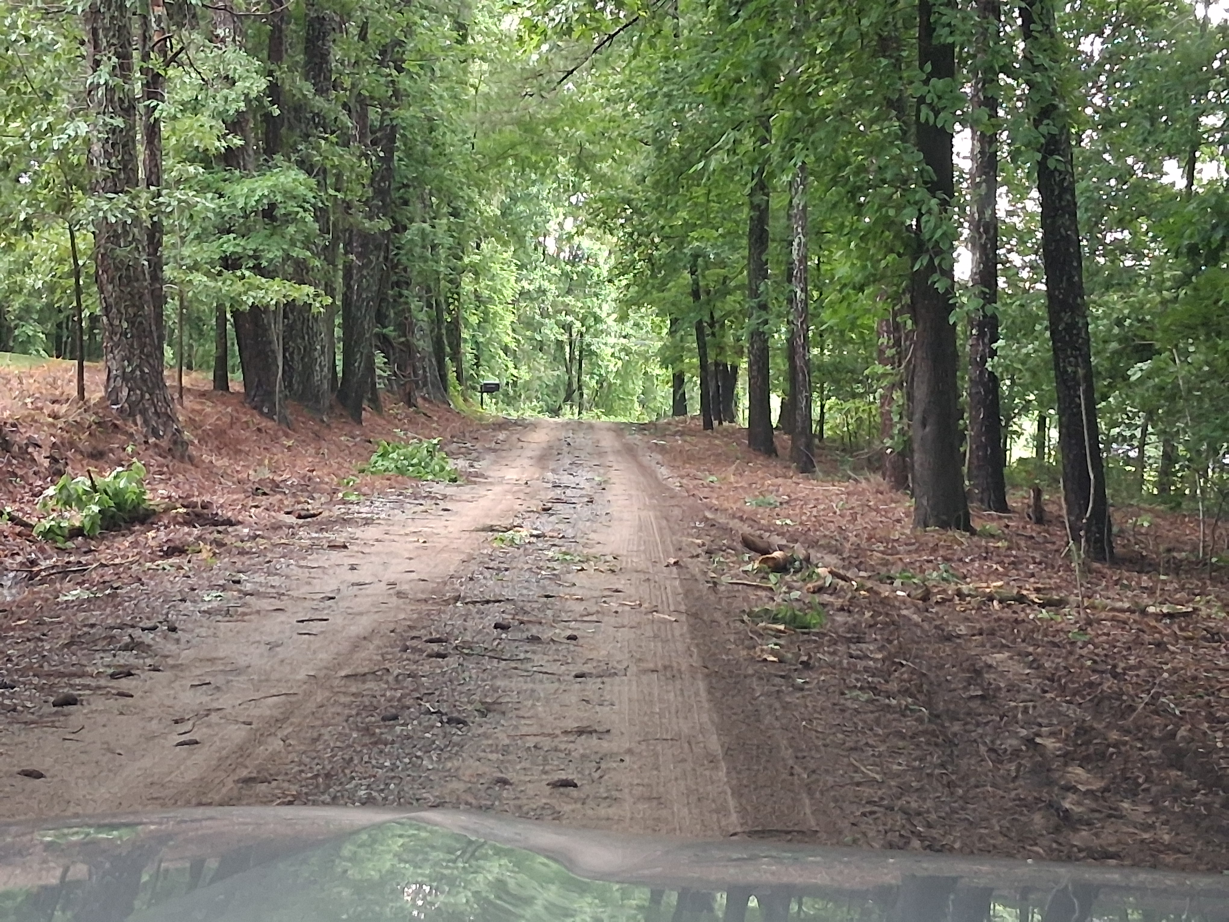 Dabris in the road after a tornado